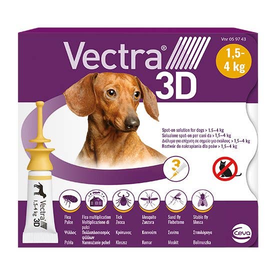 Vectra 3D Spot on for Dogs