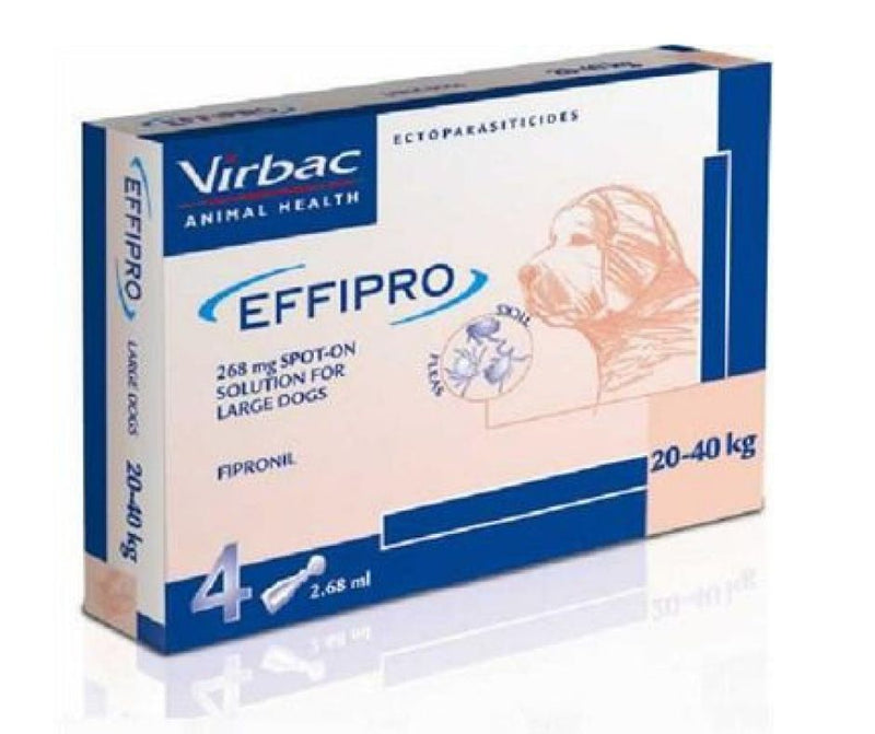 Effipro Spot On Solution for large dogs 4pipettes at Petremedies
