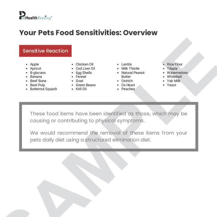 Cat Food-Sensitivity Test