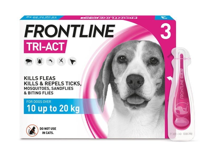 Frontline Tri-Act Medium Dog 3pk (10-20kg)