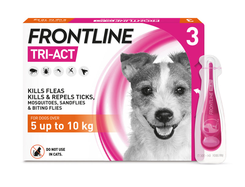 Frontline Tri-Act Small Dog 3pk (5-10kg)