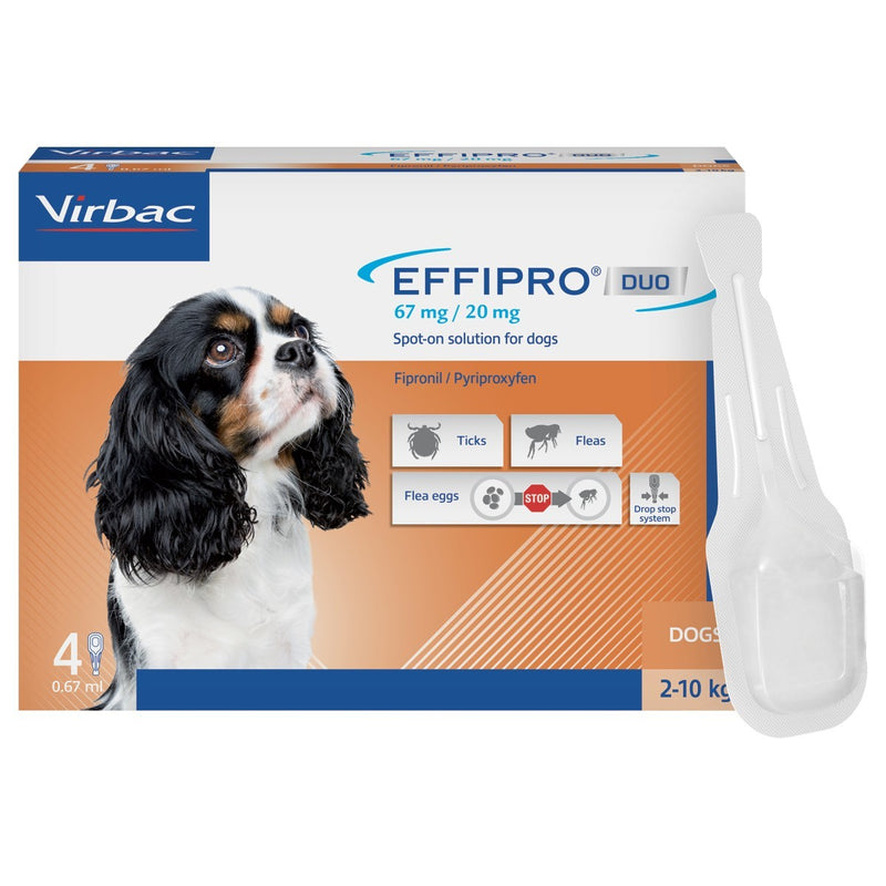 Effipro Duo Small Dog 4 Pipettes
