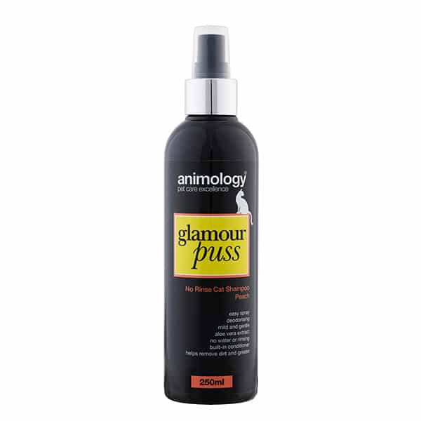 Animology Glamour Puss No Rinse Cat Shampoo Peach (250ml) at Petremedies