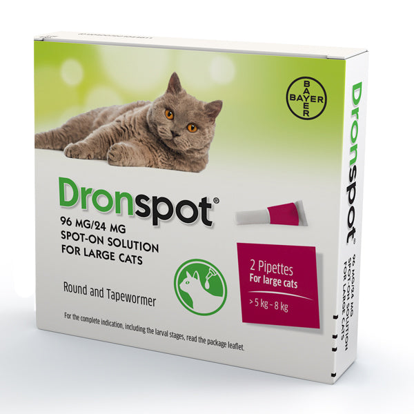 DRONSPOT Für Kleine Katzen 30/7,5mg 2 St. Lösung (0,5-2,5kg) Transport