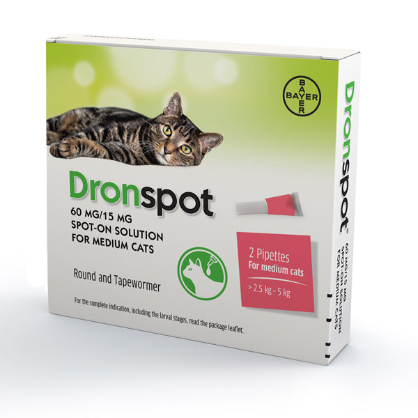 Dronspot Spot On Medium cat (2pk) at Petremedies