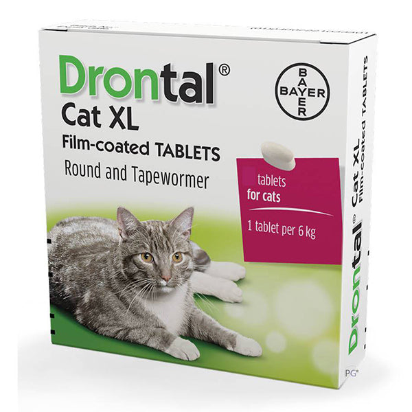 Drontal Cat XL Tabs (8tabs) at Petremedies