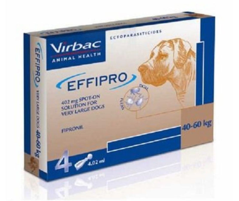 Effipro Spot On Solution for extra large dogs 4pipettes at Petremedies