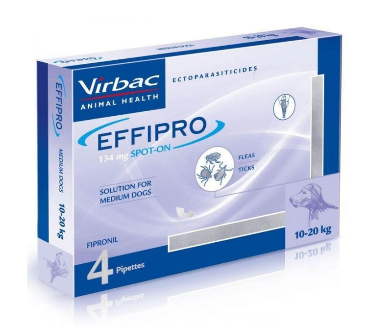 Effipro Spot On Solution for medium dogs 4pipettes at Petremedies