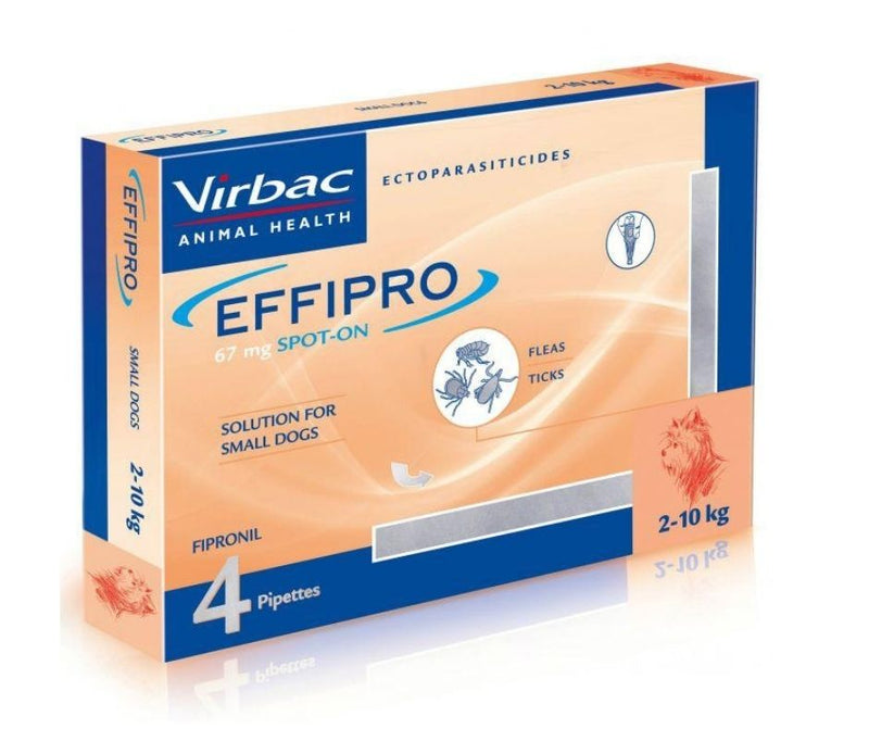 Effipro Spot On Solution for small dogs 4pipettes at Petremedies