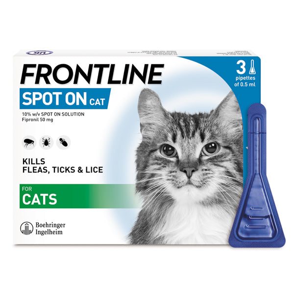Frontline Spot on for cats green at Petremedies