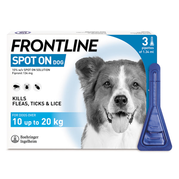 Frontline Spot on for medium dogs blue at Petremedies