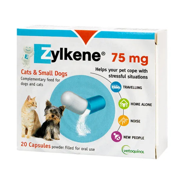 Zylkene Caps (75mg-100pk) Cats & Dogs at Petremedies