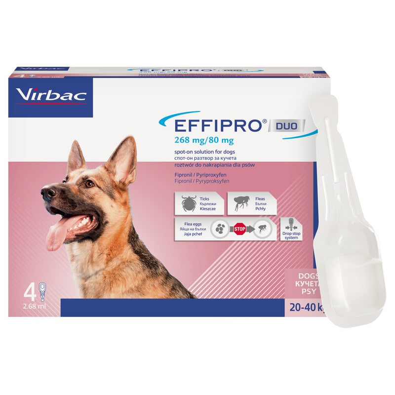 Effipro Duo Large Dog 4 Pipettes