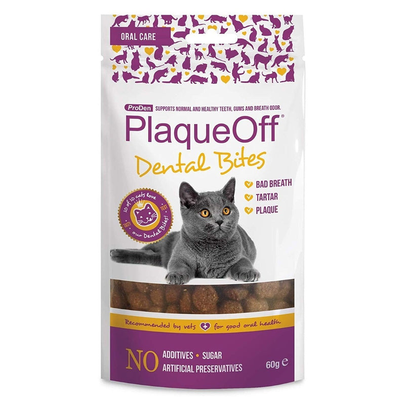 PlaqueOff Dental Bites for Cats (60g)